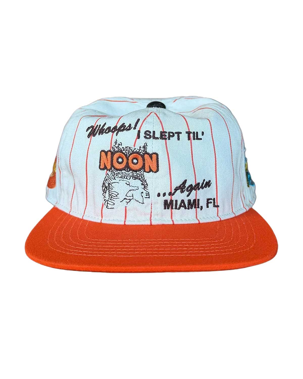 Triple Sevens Night Owl Cap Pinstripe Orange