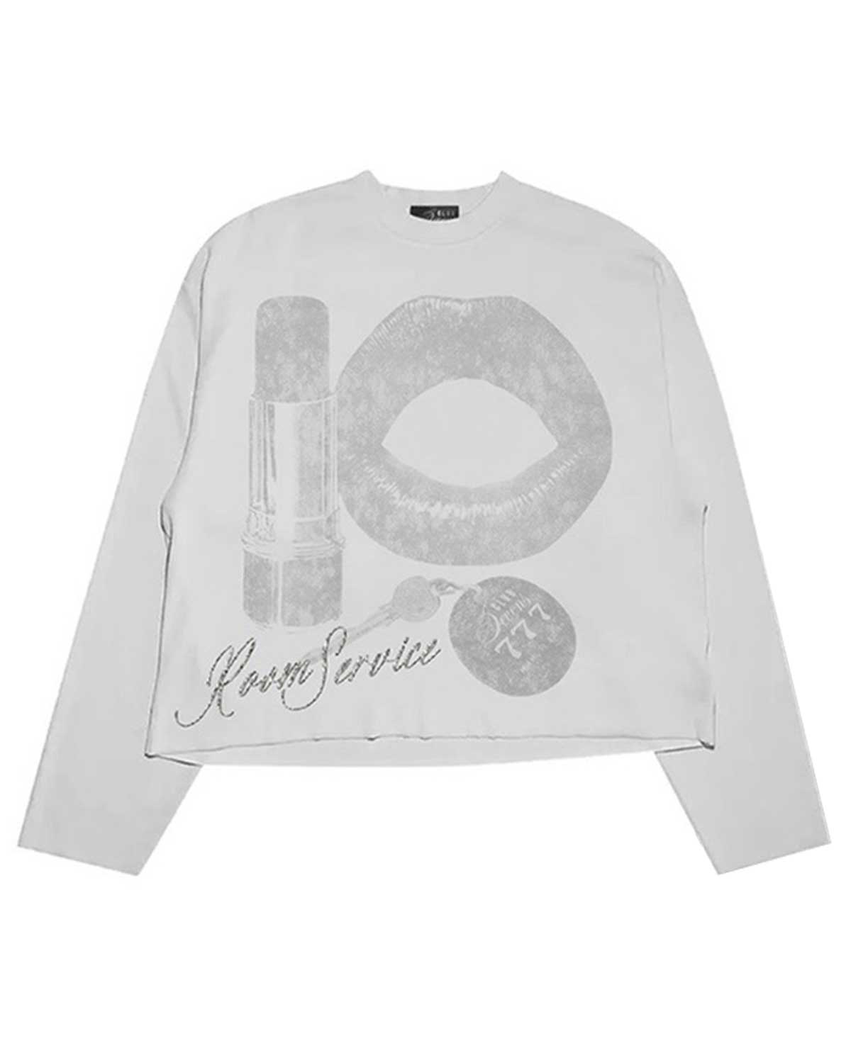 Triple Sevens Room Service L/S Tee White