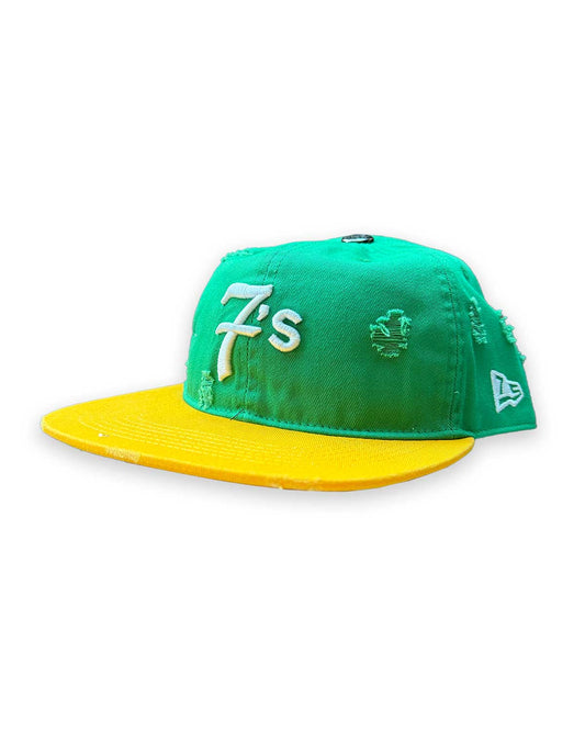 Triple Sevens Snapback Hat Green