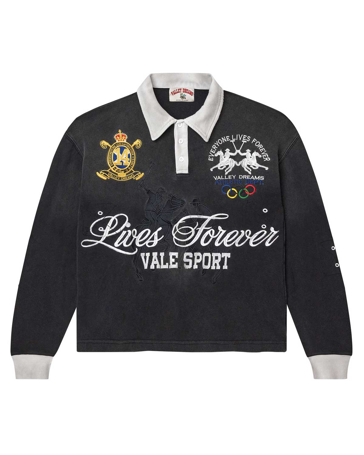 Vale Forever Blackrock L/S Rugby Black