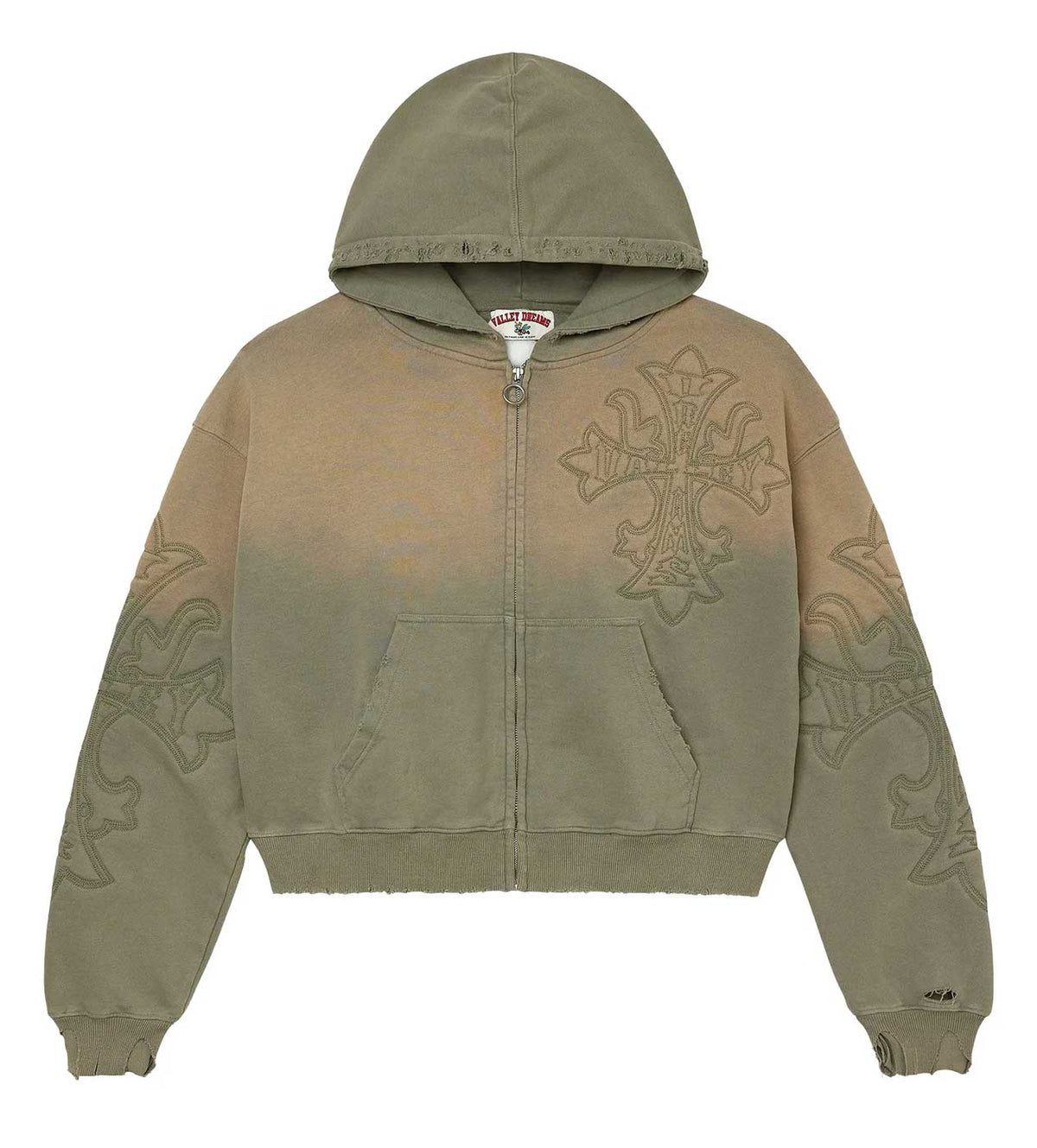 Vale Forever Carver Zip Up Hoodie Mystikal Green