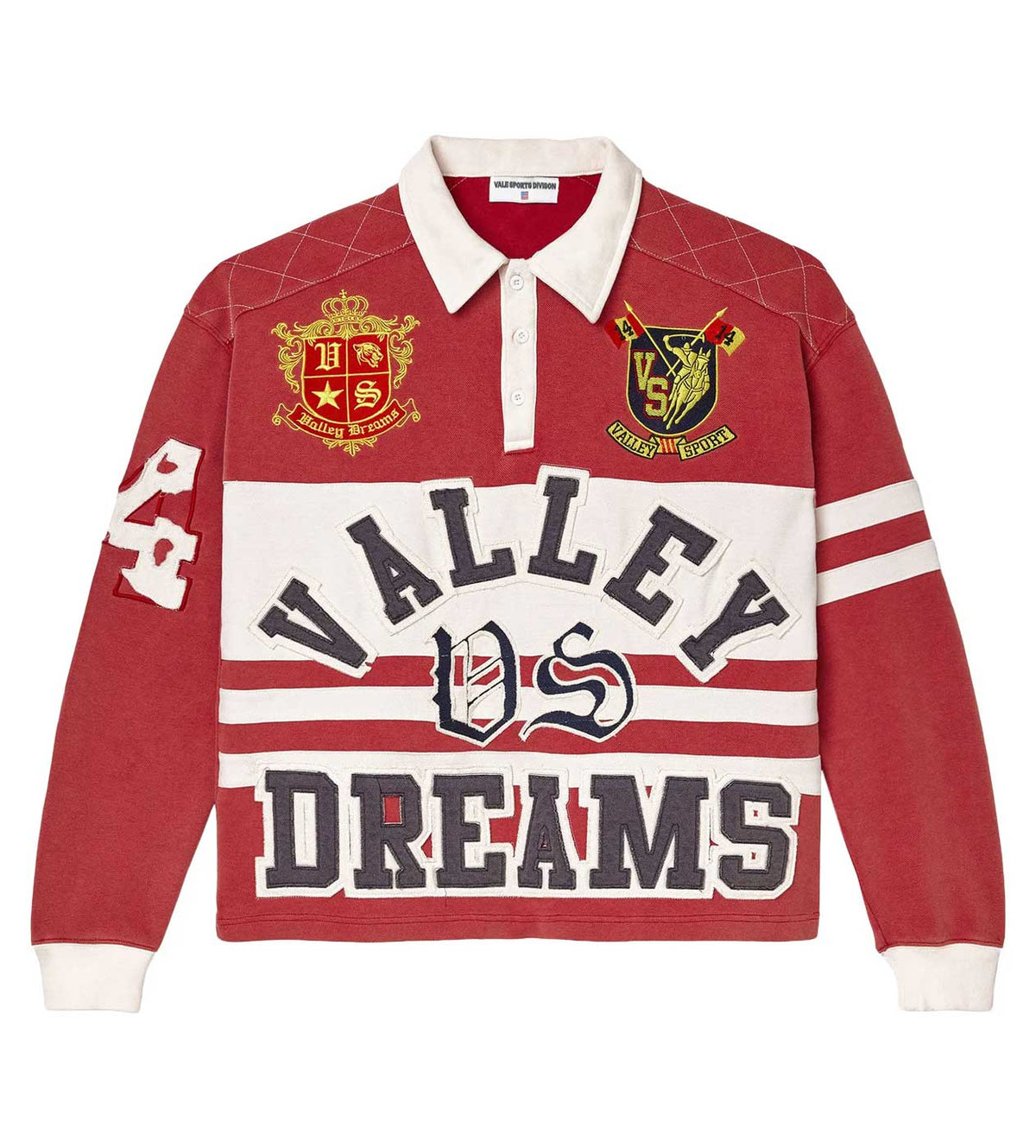 Vale Forever Dreams Rugby L/S Red