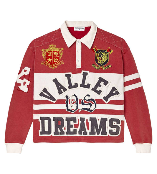 Vale Forever Dreams Rugby L/S Red