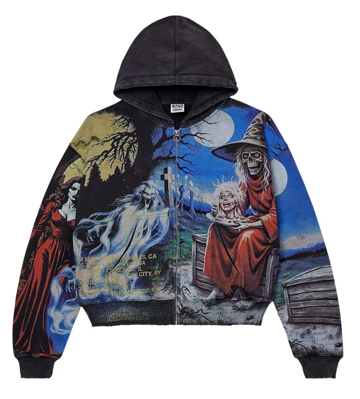 Vale Forever Ether Zip up Hoodie Black