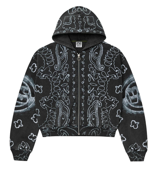 Vale Forever Flag Zip Up Hoodie Black
