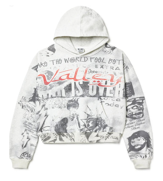 Vale Forever Mural Pullover Hoodie Grey
