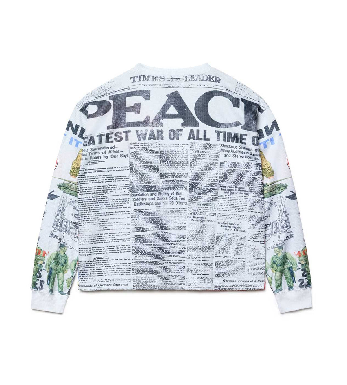 Vale Forever Peace Long Sleeve Tee White