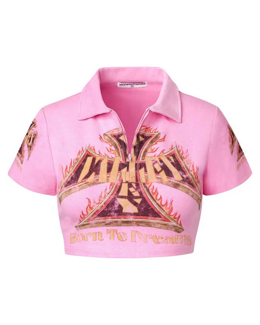Vale Forever Rebirth Rugby Women's Tee Pink *In-Store Exclusive*