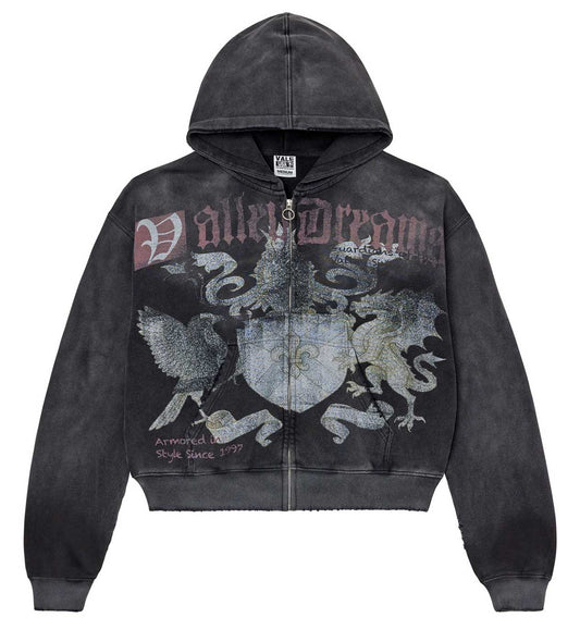 Vale Forever Vendetta Zip Up Hoodie Black