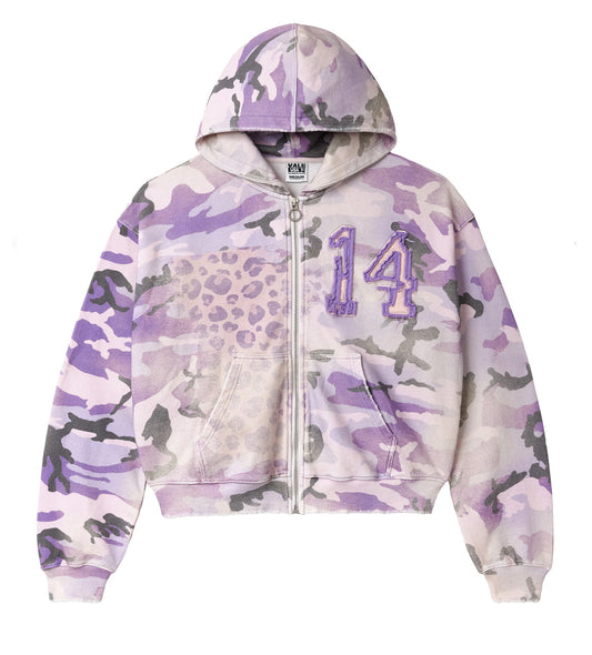Vale Forever Wayne Zip Up Hoodie Purple