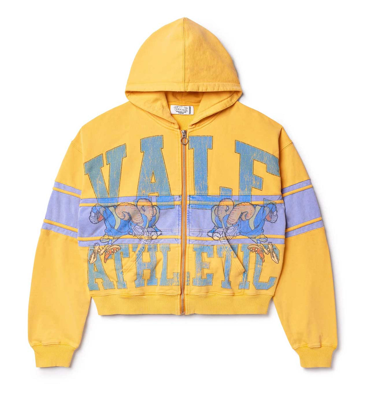 Vale Forever Yellow Bighorn Zip Up Hoodie