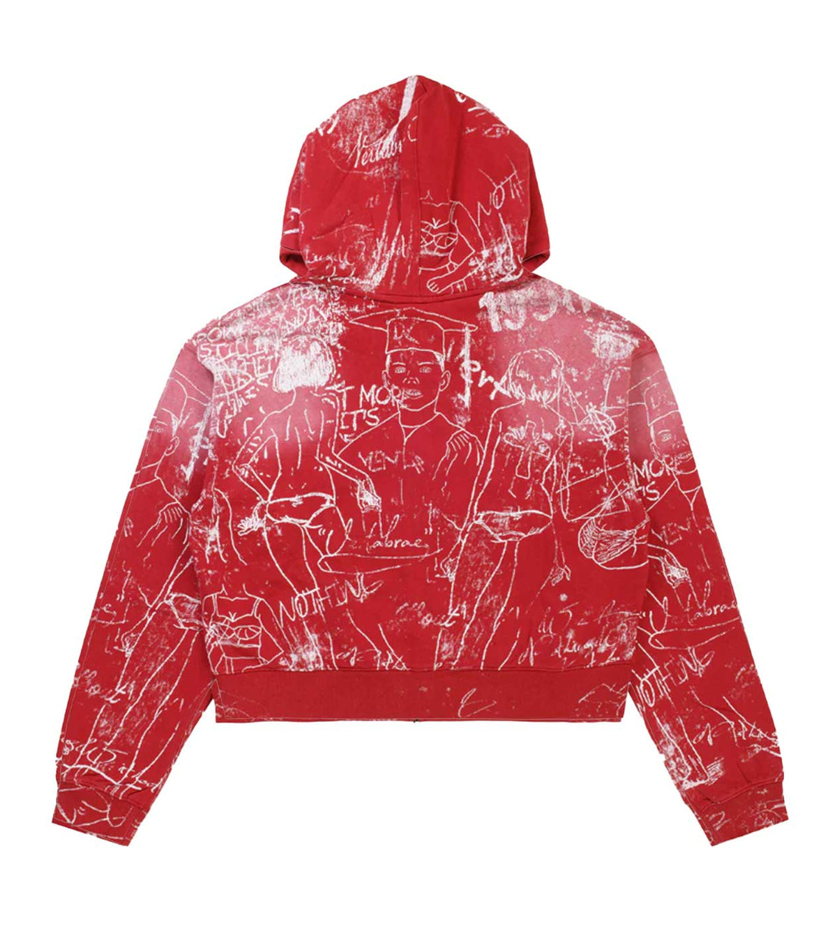 Vertabrae Silo Sketch Hoodie Red