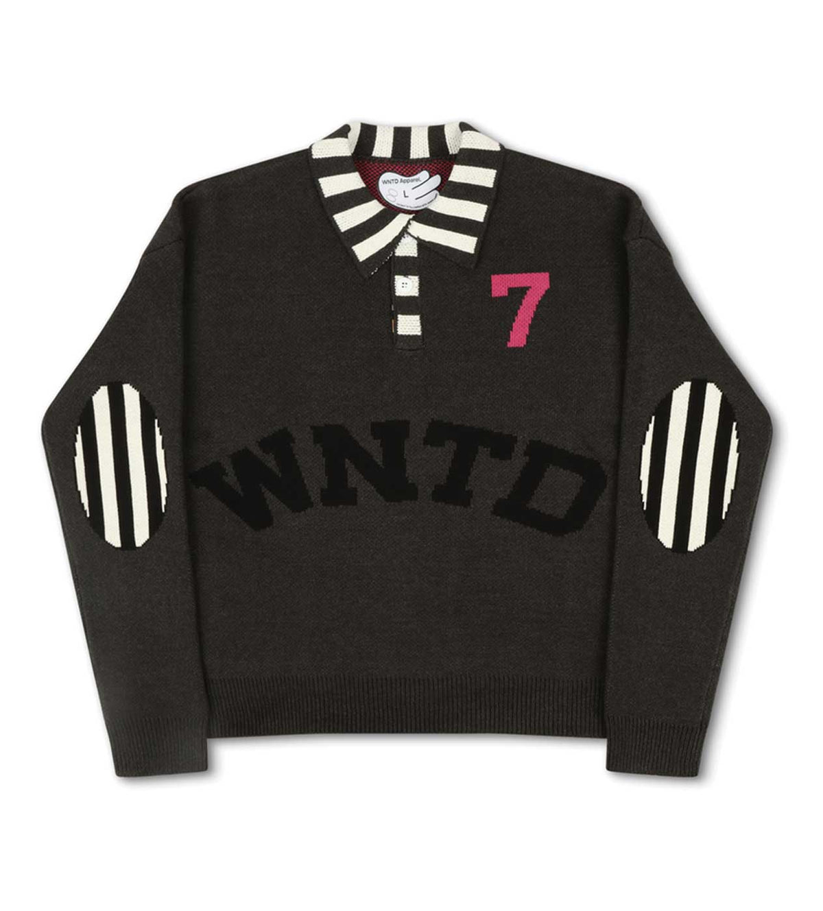 WNTD Rugby Knit Polo Black