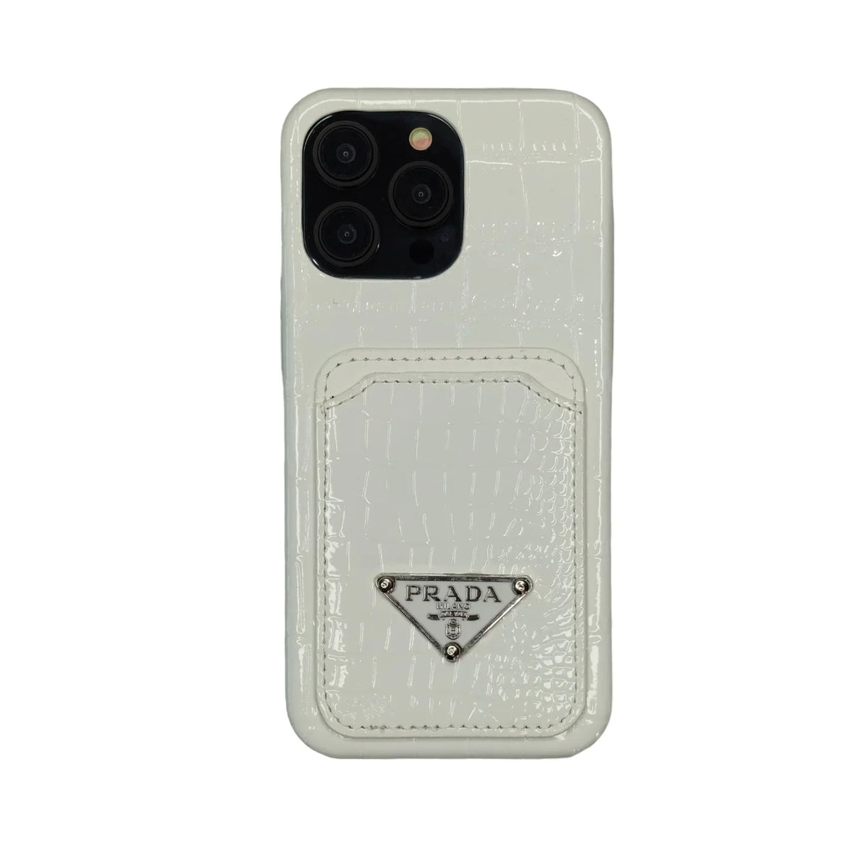 PRD Crocodile Pattern Card Holder Leather Case for iPhone 13-18 Pro & Pro Max