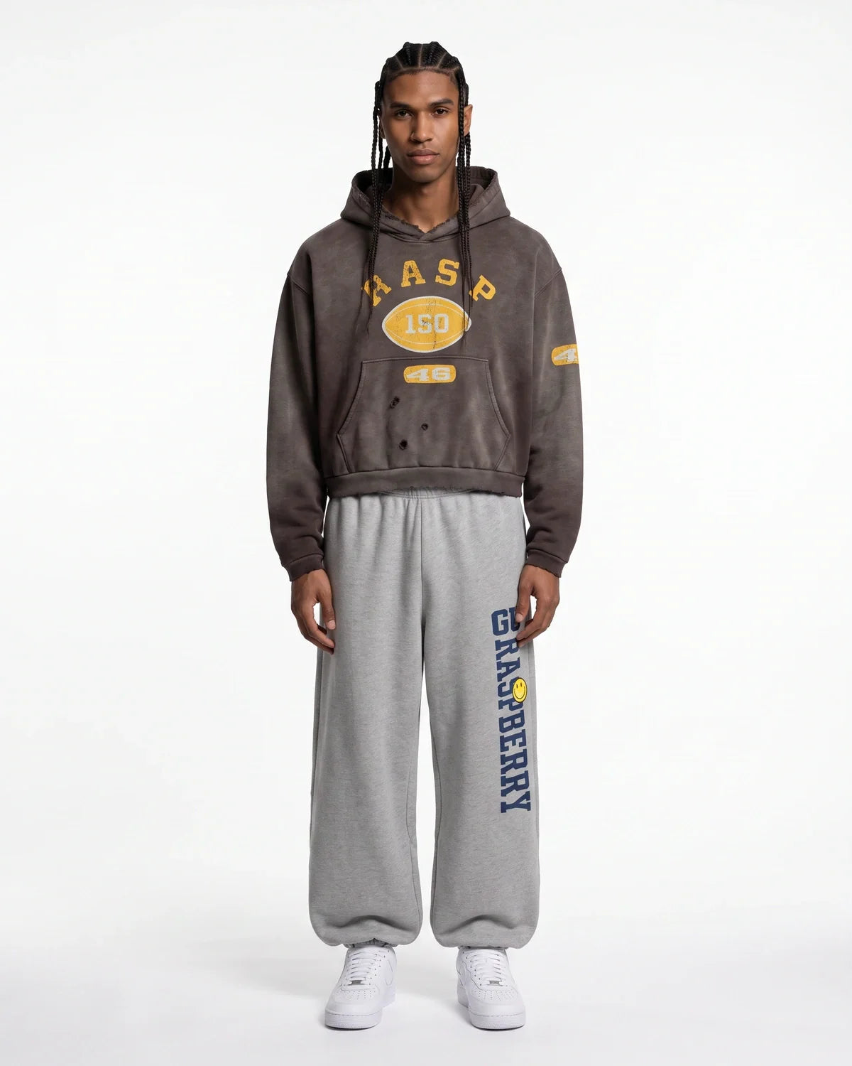 GV Gallery Football Hoodie Brown