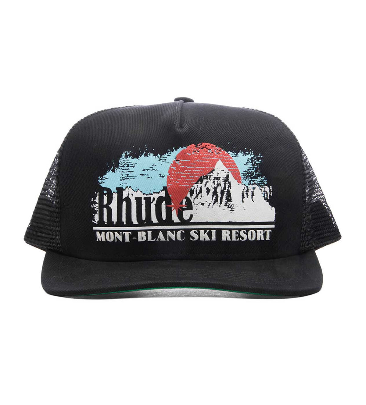 Rhude Mont Blanc Trucker Hat Black